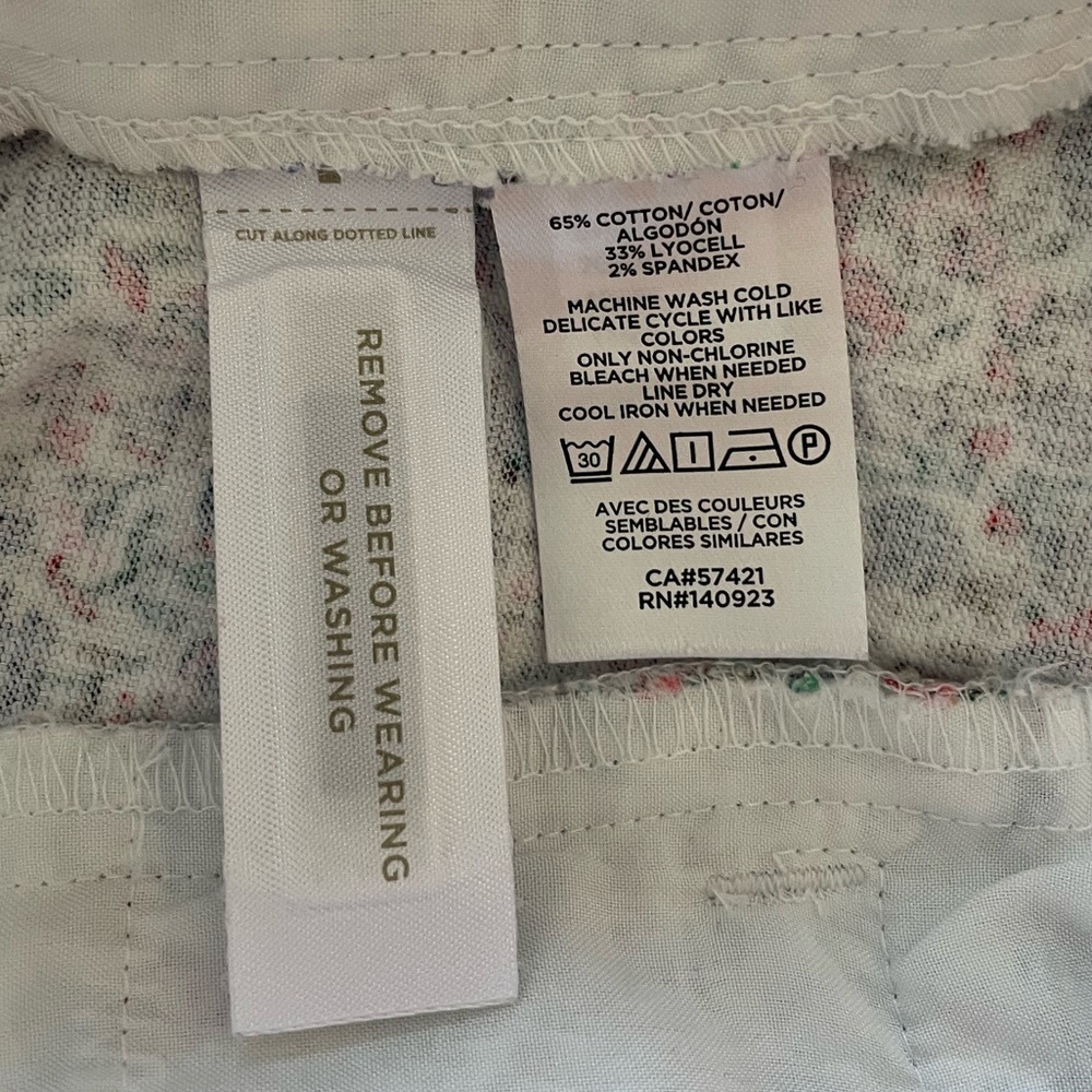 Ann Taylor Loft Riviera Slim Floral Mid Rise Print Ankle Pants 6 EUC - Picture 9 of 16